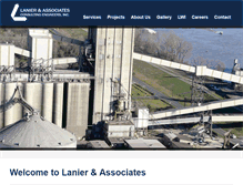 Tablet Screenshot of lanier-engineers.com